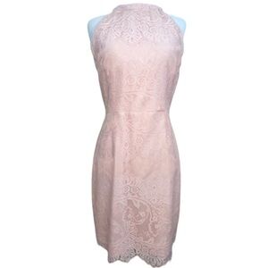 BB Dakota Lace Halter Dress Blush Pink Sz 4